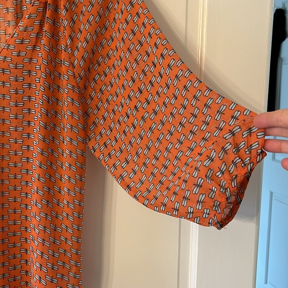 Dragonflies Cover this Adorable Polyester Top - Picture 3 of 8